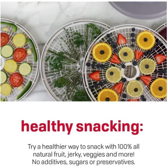Snackmaster Digital Food Dehydrator Snacks, Fruit, Beef Jerky, Meat, Vegetables - Picture 5 of 6